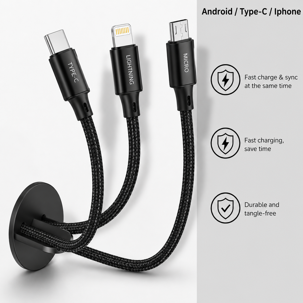 3-in-1 Data Cable