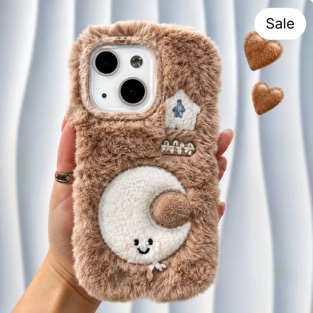 3D Furry Cartoon Phone Cases